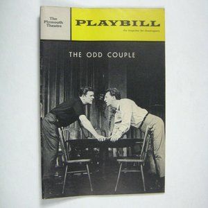Neil Simon The Odd Couple Playbill May 1966 Eddie Bracken Pat Hingle  Neil Simon